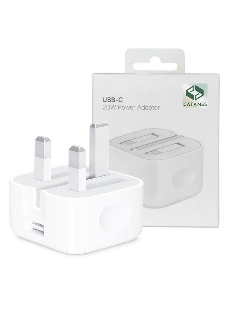 CATANES 20W USB C Power Adapter with Foldable Pins