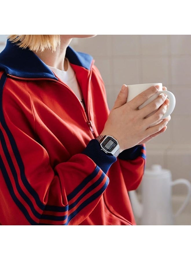 كاسيو ساعة كاسيو رقمية للجنسين، كولكشن A168WA، فضي، سوار - Image 5