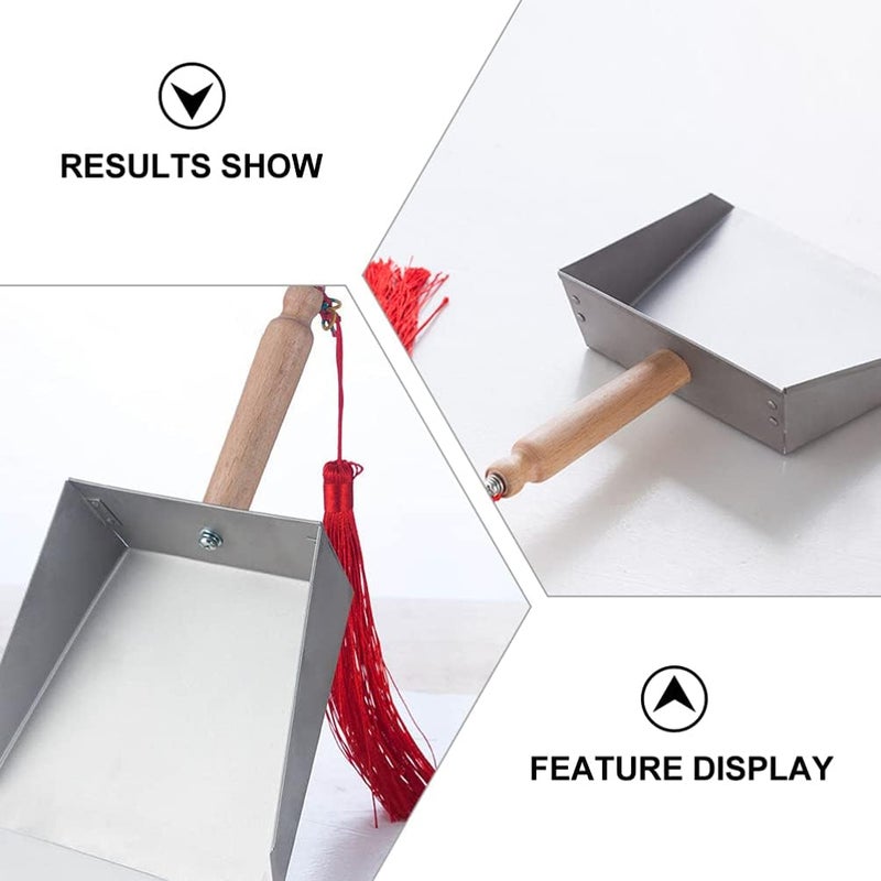 woobles Tabletop Mini Dustpan Stainless Steel Metal Dustpan for Floor Sofa Desk Pet Cleaning Supplies - Image 5
