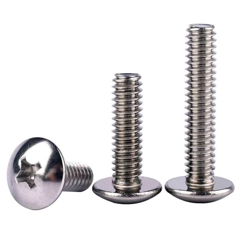 KOSJETHAS Store #10-24 x 1/2" Truss Head Phillips Machine Screws, 304 Stainless Steel 18-8, UNC Full Machine Thread, Bright Finish, Quantity 50Pcs - Image 3