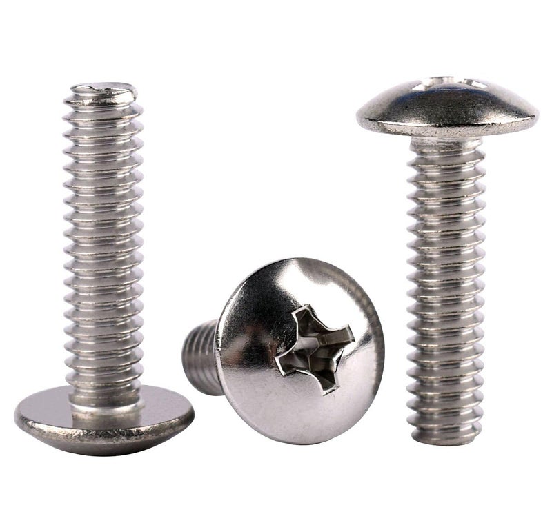 KOSJETHAS Store #10-24 x 1/2" Truss Head Phillips Machine Screws, 304 Stainless Steel 18-8, UNC Full Machine Thread, Bright Finish, Quantity 50Pcs - Image 5