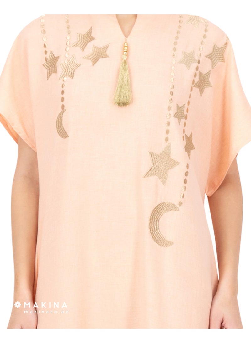 MAKINA Premium Cotton Mukhawar with Star & Moon Embroidery - Image 3