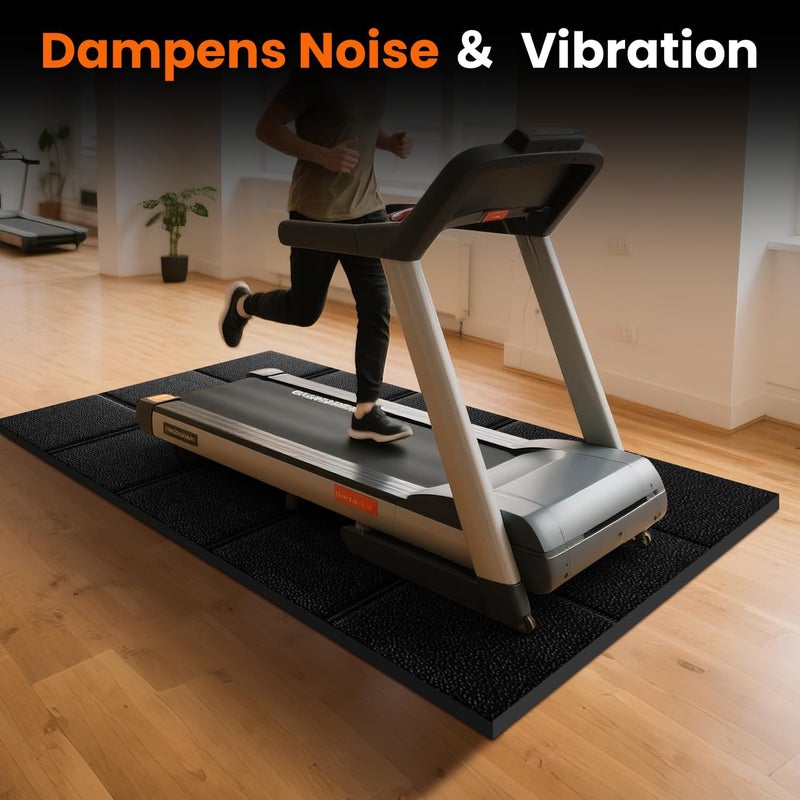 THAILE Treadmill Walking Pad Mat for Carpet Floor, Hardwood Floors Protectior, 79x39 Under Treadmill/Walking Pad/Exercise Bike Mat on Carpet, Mat for Treadmills, Non-Slip, Waterproof, Noise Shock Absorption - Image 3