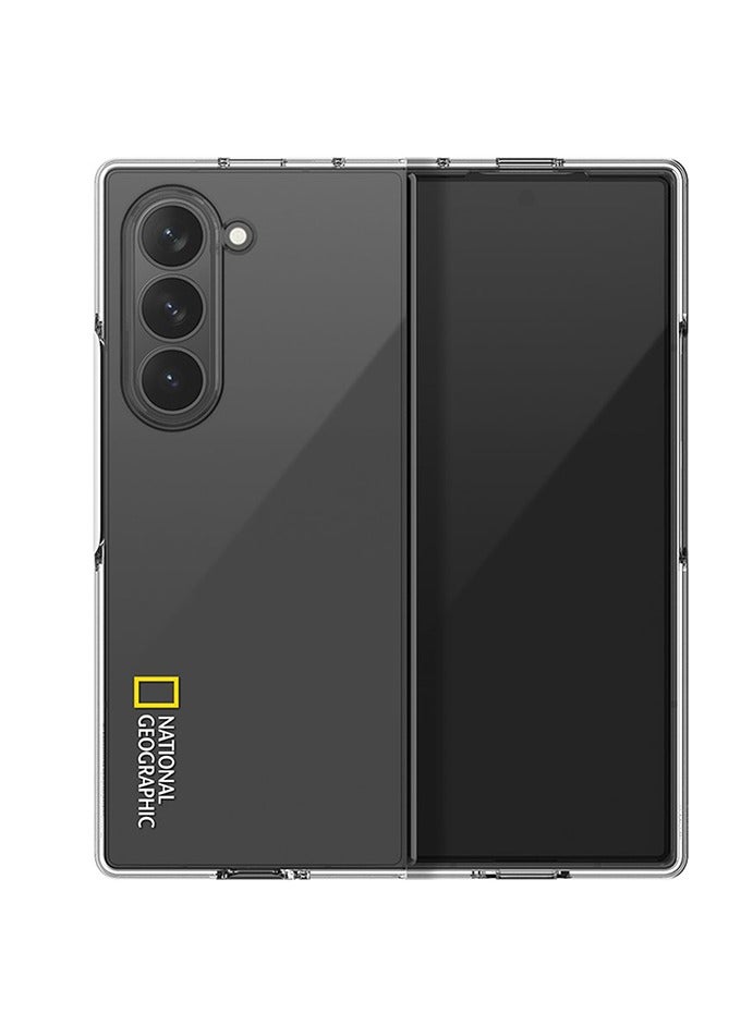ناشيونال چيوغرافيك حافظة ناشيونال جيوغرافيك كريستال رفيعة بشعار أساسي لهاتف Galaxy Z Fold 6 - شفافة - Image 1