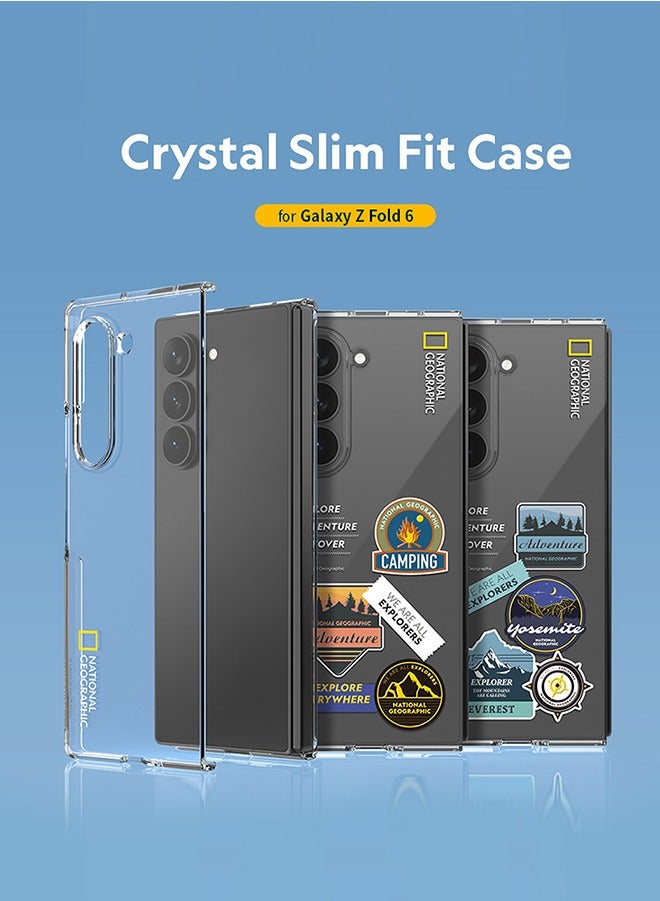 ناشيونال چيوغرافيك حافظة ناشيونال جيوغرافيك كريستال رفيعة بشعار أساسي لهاتف Galaxy Z Fold 6 - شفافة - Image 4