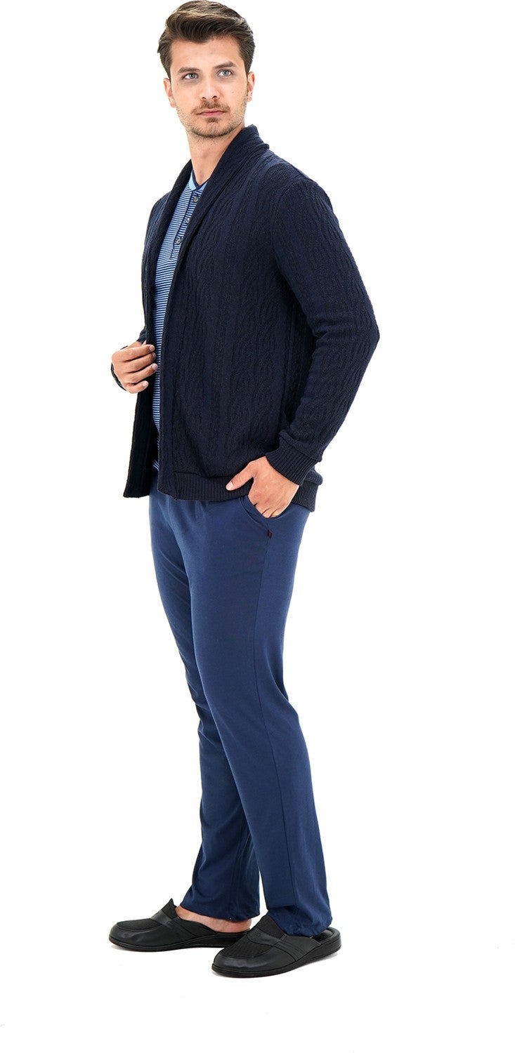 D'S DAMAT D'S Groom Knitted Cardigan Navy Blue  - Image 2