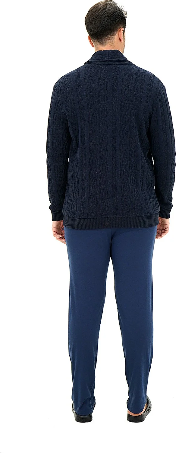 دي أس دامات D'S Groom Knitted Cardigan Navy Blue