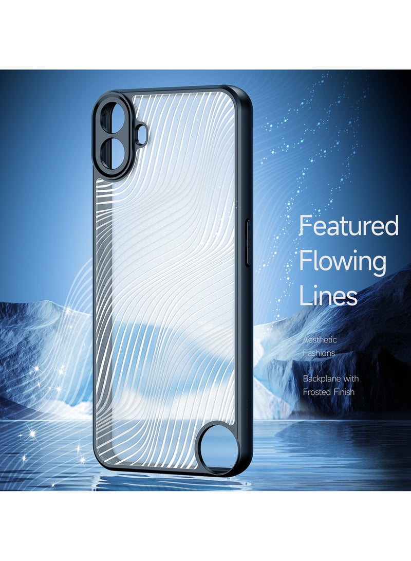 دوكس دوتشيز ايمو جراب لموبايل Nothing CMF Phone 1 جراب نحيف وشفاف مطفي مصنع من البولي يوريثين الحراري بولي كربونات البولي بروبلين سيليكون - اسود - Image 2