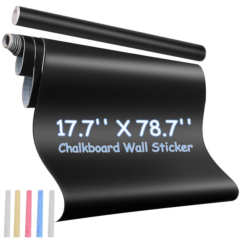 KDG Chalkboard Wall Sticker Wall Decal Blackboard Wallpaper Large Chalkboard Contact Paper Roll KDG Self Adhesive DIY Reusable Erasable Stickers - Image 2