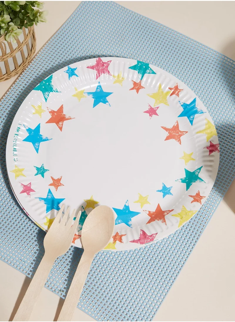 Talking Tables Brights Star, Eco 9 Inch Plate, 12Pk