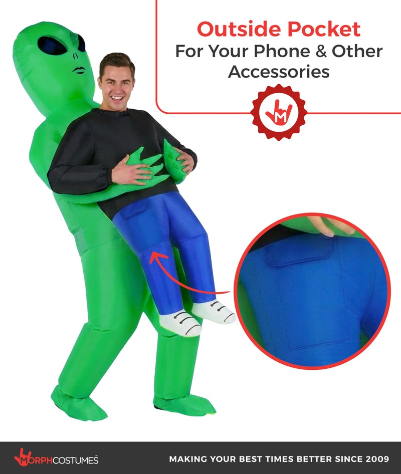 Morph Alien Costume, Inflatable Alien Costume Adult, Aliens Blow Up Costumes, Inflatable Costumes Adult - Image 2