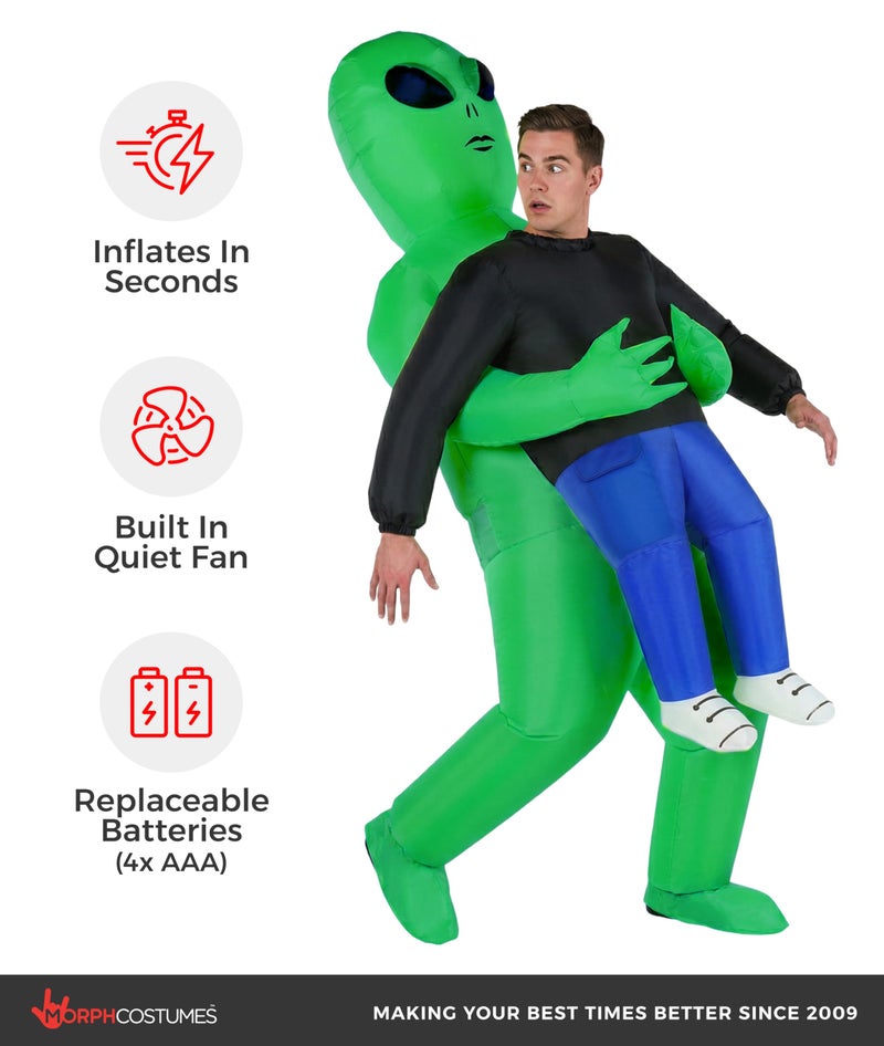 Morph Alien Costume, Inflatable Alien Costume Adult, Aliens Blow Up Costumes, Inflatable Costumes Adult - Image 3