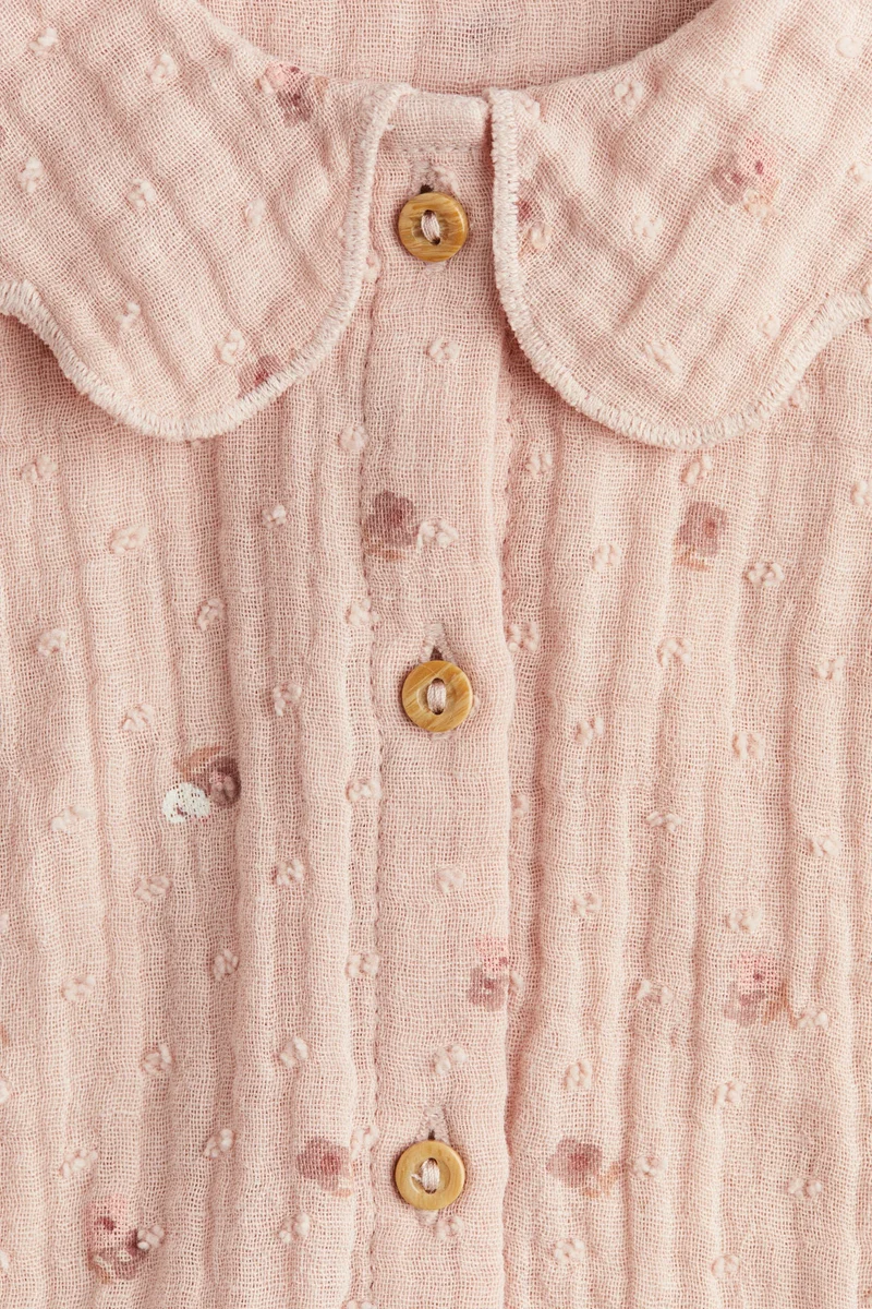 H&M Cotton muslin romper suit