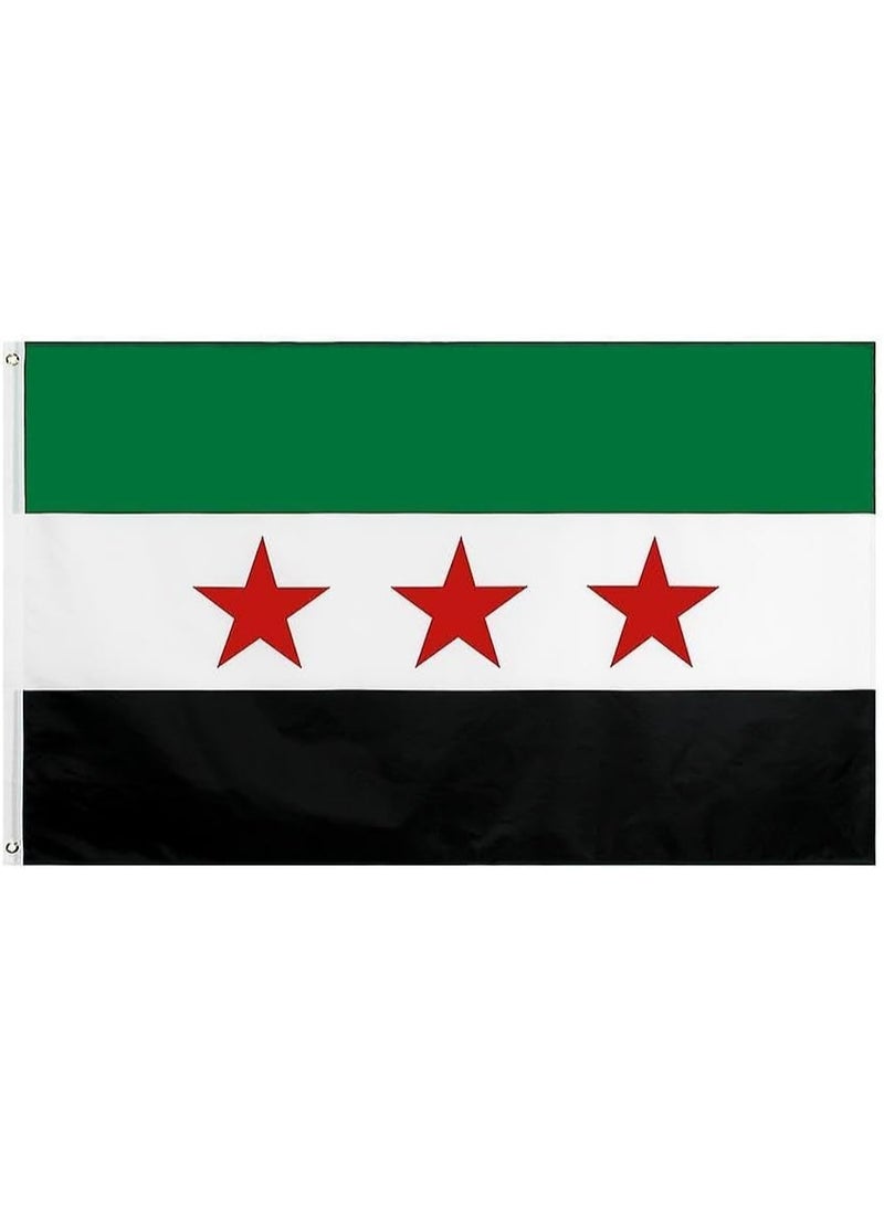 BPA® Three Stars Syria Arab Republic Syrian Flag 34x54cm - Image 1