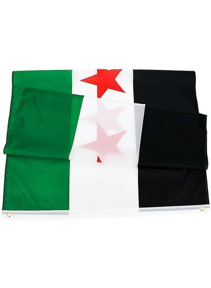BPA® Three Stars Syria Arab Republic Syrian Flag 34x54cm - Image 3