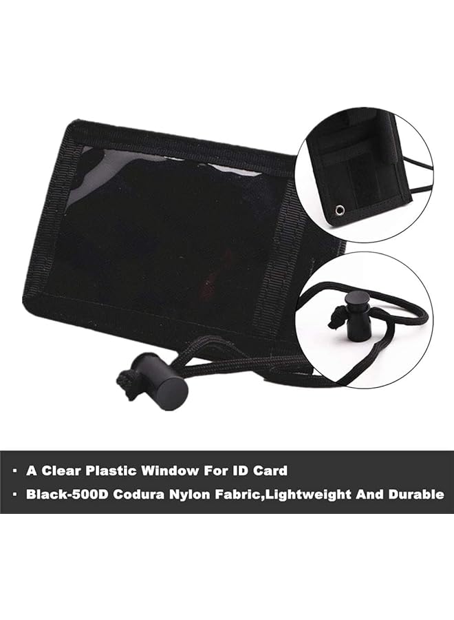 erorex Tactical Id Card Holder Hook And Loop Patch Badge Holder Detachable Quick Rip Away Badge Holder With Key Ring And Adjustable Neck Lanyard - Image 4