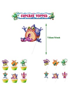 General Monster Concert theme Birthday Party Decoration My Singing Monster Flag Cake Card Balloon  - Image 5