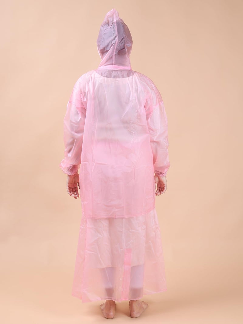 Rupa Women's Polyvinyl Chloride (Pvc) Parka Standard Length Coat (Rups18C_Pink_X-Large) - Image 3