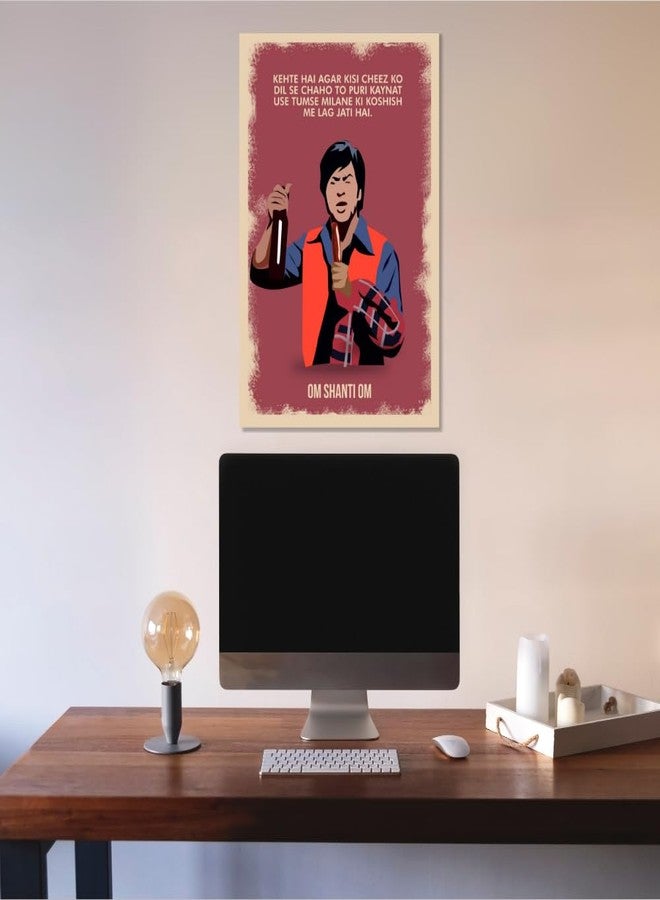 GRAY WALL Good Hope Bollywood Movie Om Shanti Om Poster Matte paper 300gsm 12X18 Inch bollywood dialogues SRK Motivational Quotes wall stickers Without Frame Poster for wall decor office Rooms Dining Hall Hotels Restraunt Matte Finish Posters for Boys Rooms - Image 5