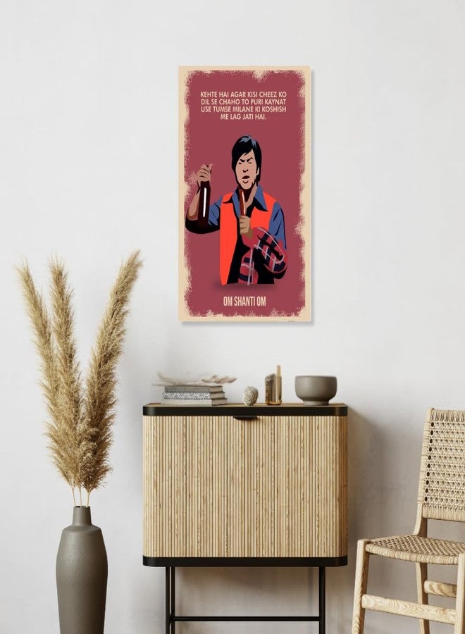 GRAY WALL Good Hope Bollywood Movie Om Shanti Om Poster Matte paper 300gsm 12X18 Inch bollywood dialogues SRK Motivational Quotes wall stickers Without Frame Poster for wall decor office Rooms Dining Hall Hotels Restraunt Matte Finish Posters for Boys Rooms - Image 2