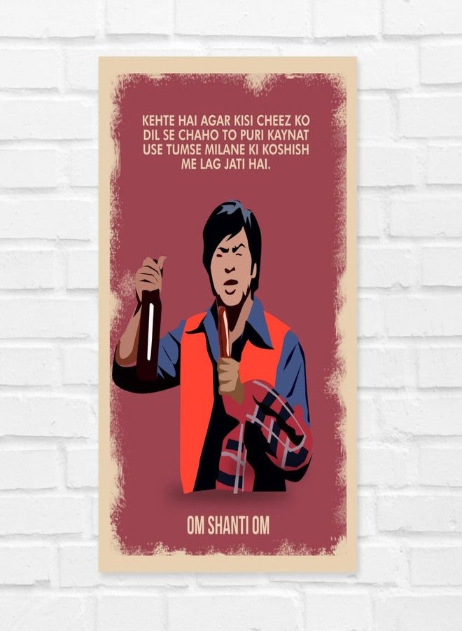 GRAY WALL Good Hope Bollywood Movie Om Shanti Om Poster Matte paper 300gsm 12X18 Inch bollywood dialogues SRK Motivational Quotes wall stickers Without Frame Poster for wall decor office Rooms Dining Hall Hotels Restraunt Matte Finish Posters for Boys Rooms - Image 3