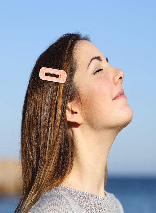 Ash & Roh® - Fashion Acrylic Hair Clips Non-Slip Large Barrettes Geometric Acrylic Resin Alligator Hair Clip Hair Pins Barrettes for Women Ladies Hair Accessories (TT RECTANGLE - 5) - Image 5