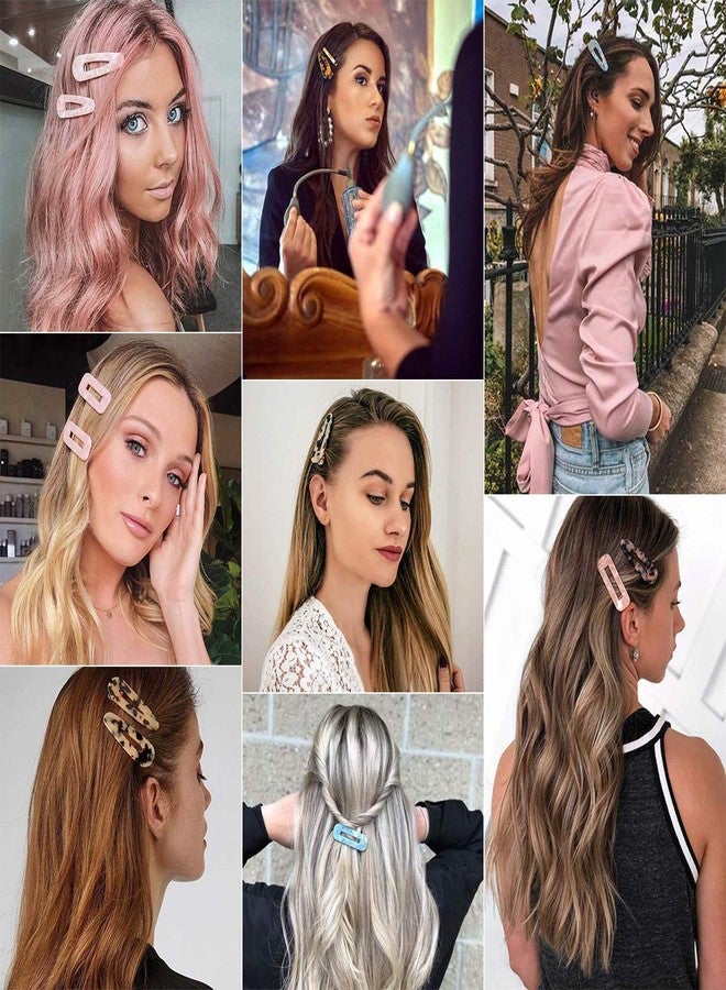 Ash & Roh® - Fashion Acrylic Hair Clips Non-Slip Large Barrettes Geometric Acrylic Resin Alligator Hair Clip Hair Pins Barrettes for Women Ladies Hair Accessories (TT RECTANGLE - 5) - Image 4