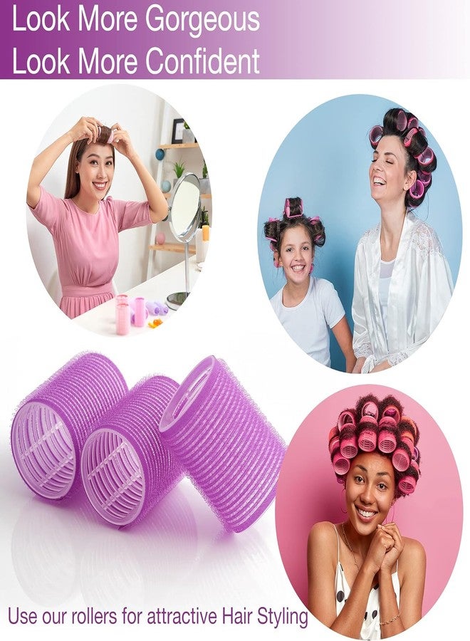 Calitate24 Small Hair Rollers Hair Rolling Tool Plasric Curlers Hair Roller for Girls Hairstyling Roller Sticky Cling Style for DIY Self Grip Hair Roller for All Hair Types, (25mm/1") 12 Pieces Random Color - Image 2