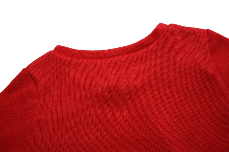 Bonny Billy Girls' Long Sleeve Knit Bolero Cardigans Jacket Cover Up Sweater 8-9 Years Red - Image 3