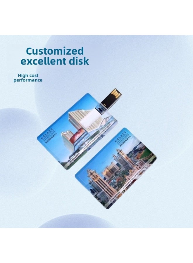 Business Card U Disk Enterprise Exhibition Wedding Photography Gift USB Campus Commemorative 16g32g Disk-Capacity:16GB - Image 1