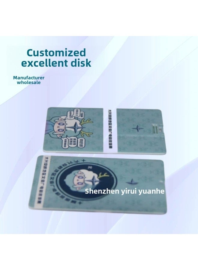 Business Card U Disk Enterprise Exhibition Wedding Photography Gift USB Campus Commemorative 16g32g Disk-Capacity:16GB - Image 2