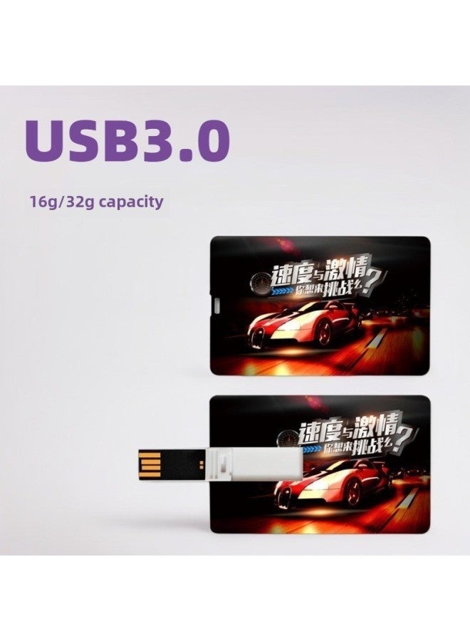 Business Card U Disk Enterprise Exhibition Wedding Photography Gift USB Campus Commemorative 16g32g Disk-Capacity:16GB - Image 3