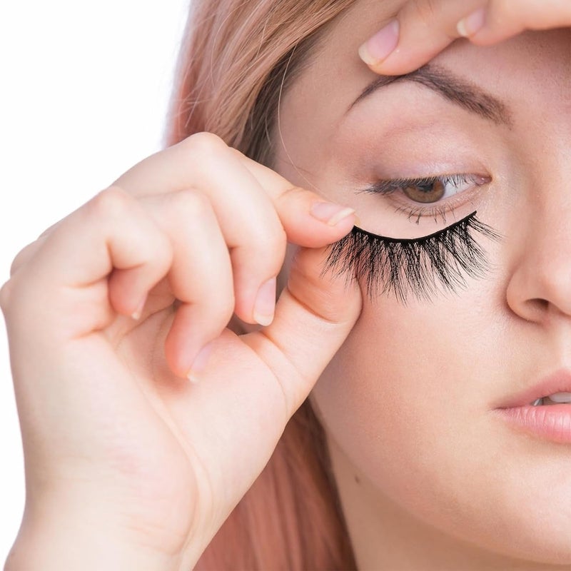 6d Natural Curly False Eyelashes 7 Pairs Volume Fake Lashes Makeup Accessory for Daily Wear and Beauty Enhancement - Image 5