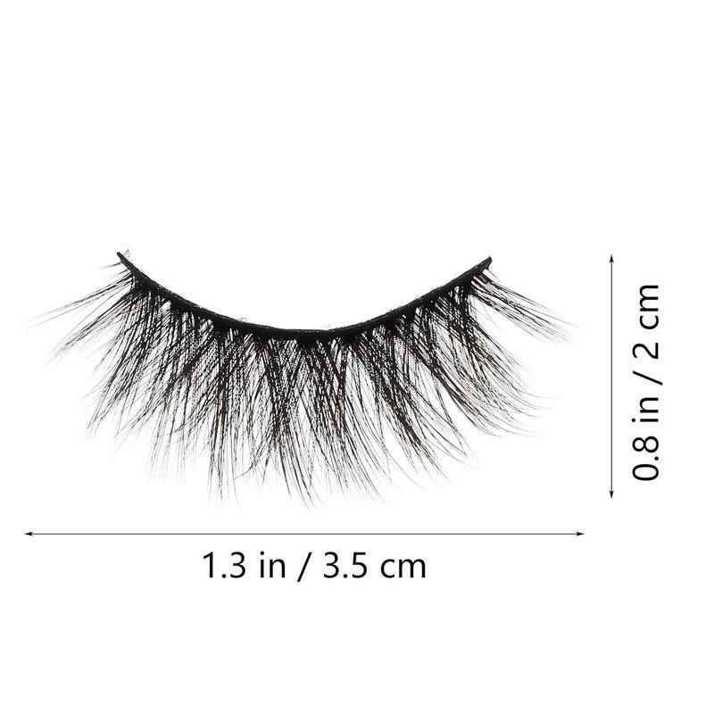 6d Natural Curly False Eyelashes 7 Pairs Volume Fake Lashes Makeup Accessory for Daily Wear and Beauty Enhancement - Image 2