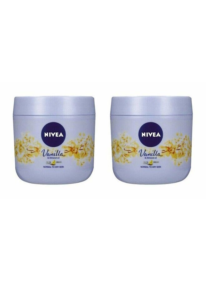 Nivea Vanilla Almond Oil Body Cream 13.52 oz (2)
