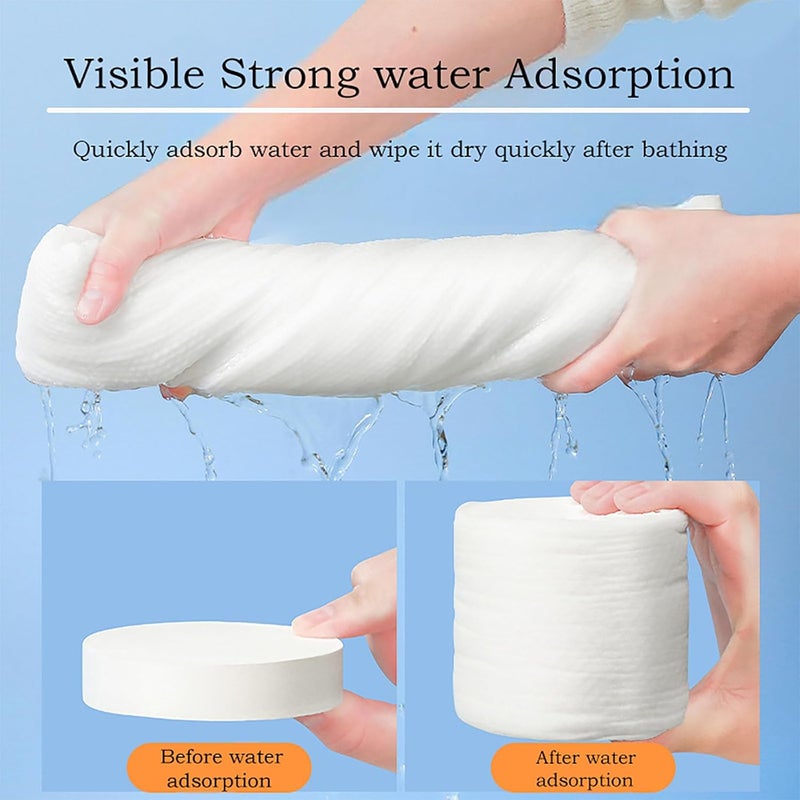 KIPSOME Travel Towel Tablets – 10pcs Large Compressed Cotton Towels (30x60cm) | Disposable, Quick-Dry, Lightweight & Eco-Friendly | Great for Camping, Beach & Gym - Image 4