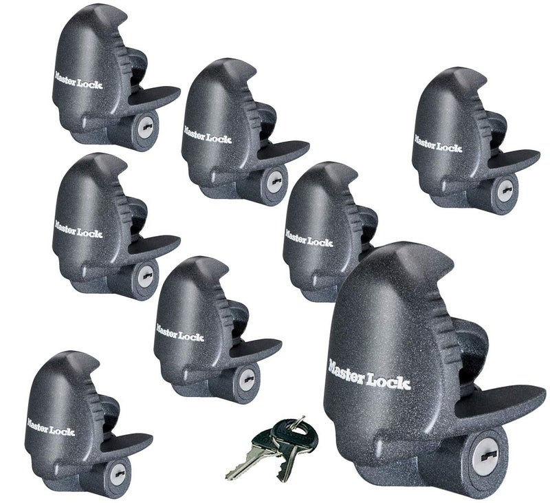 Master Lock 8 Keyed Alike Universal Trailer Coupler Locks 379KA8