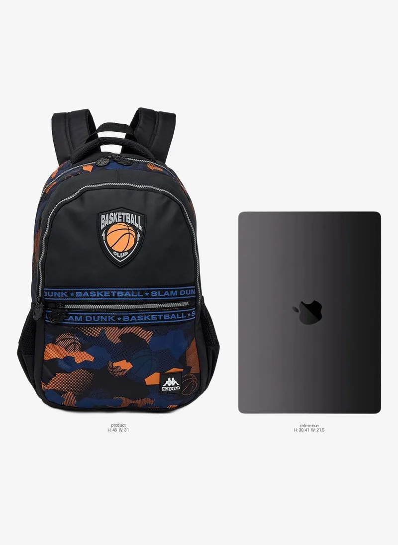 Kappa Printed School Backpack For Kids 13+ Years With Cushioned Straps