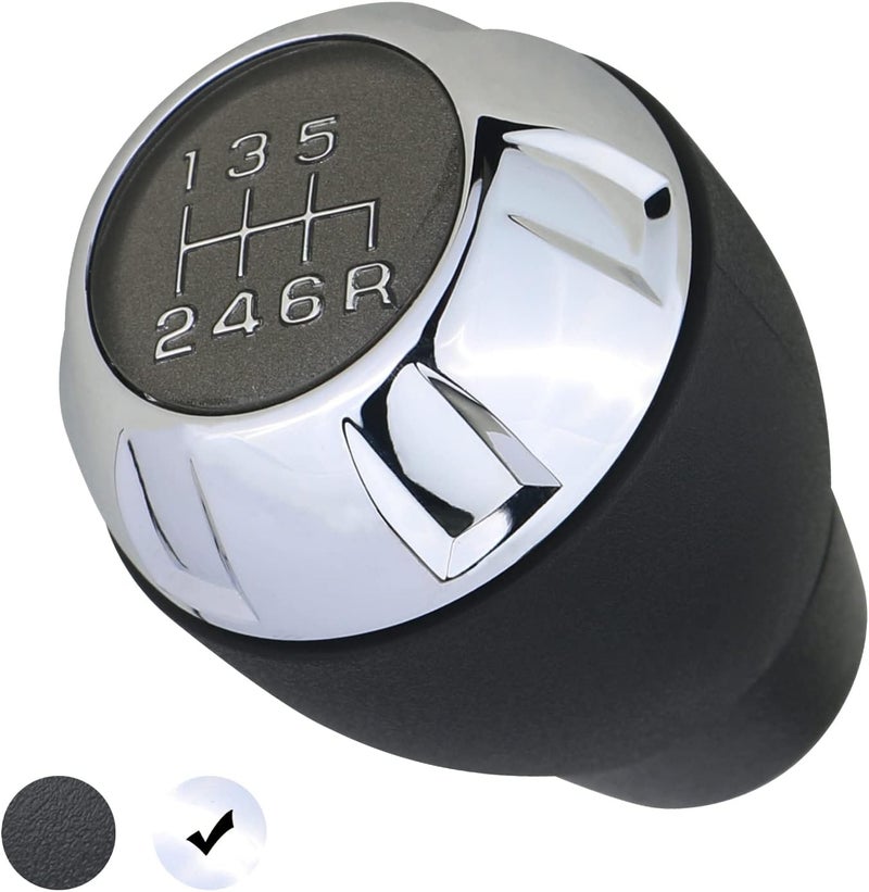 APPERFiT Shift Shifter Knob for Manual Transmission Chrome 68085312AB Compatible with Jeep Wrangler JK 2011 2012 2013 2014 2015 2016 2017 2018 Gear Shifter - Image 1