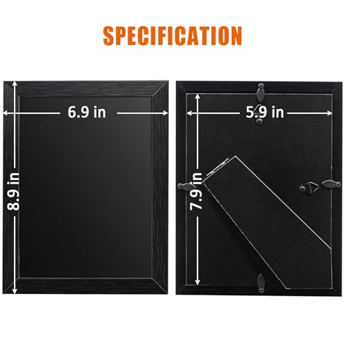 tutata Enamel Pin Display Frame, 7x9 Shadow Box for Wall and Tabletop Mount, Pin Collection Display, Brooch Holder for Enthusiast, Black - Image 4