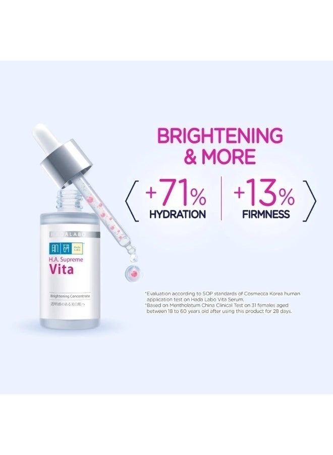 Hada Labo HA Supreme Vita Brightening Concentrate Booster Serum 30ml - Image 3