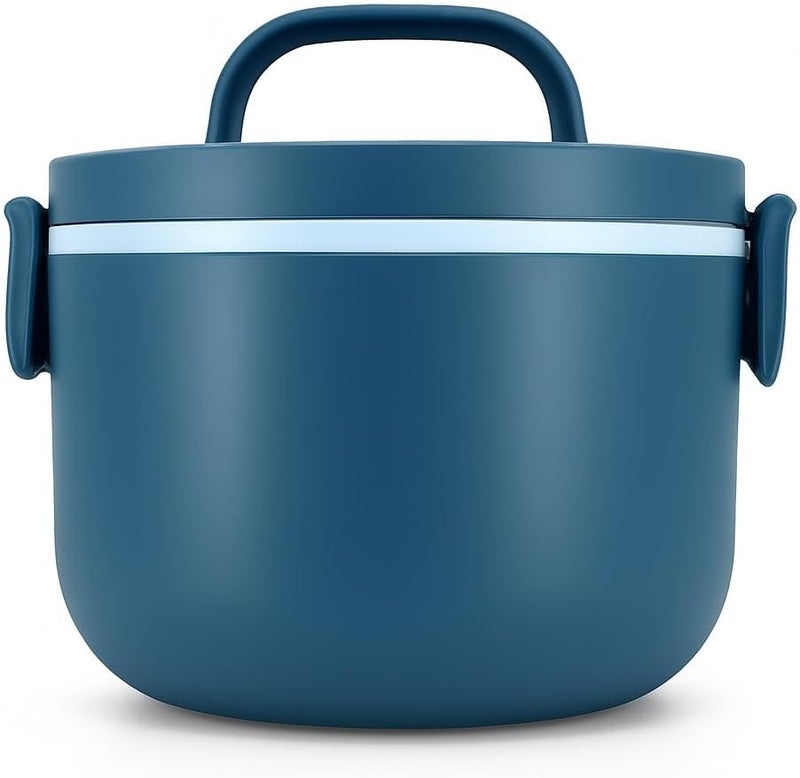 Fitto Blue Single Layer Lunch Box - Durable, Compact, Leak-Resistant, Ideal for Kids & Adults, Perfect for School, Office, and Travel - BPA-Free, Easy-to-Clean, 1-Compartment Design - Image 1