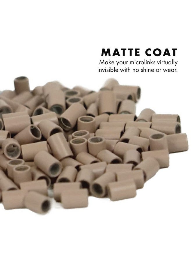 أيفرلونج أنابيب غير لامعة مبطنة بالسيليكون من Everlong Hair Professional مكونة من 4 طبقات من الخرز المطلي بحلقات صغيرة مصنوعة من بطانة من النحاس والسيليكون لوصلات شعر بشري ريمي من Itip (250 قطعة) (أسود) - Image 3