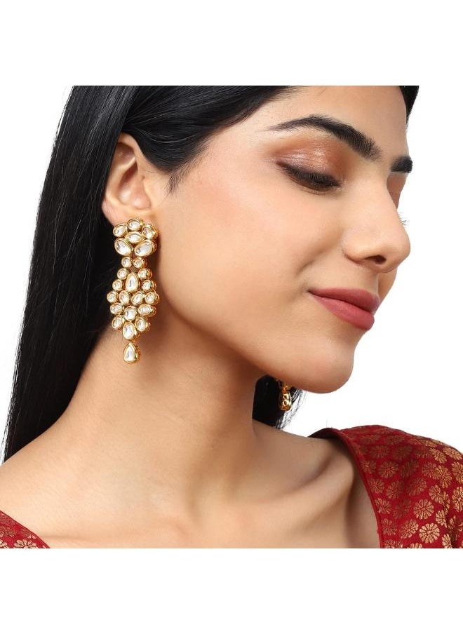 Kundan Gold Plated Brass Earrings - pzsku/Z77F86365D41966753A40Z/45/_/1742387570/46473edd-ba0e-45b9-99f8-8ff165b860be