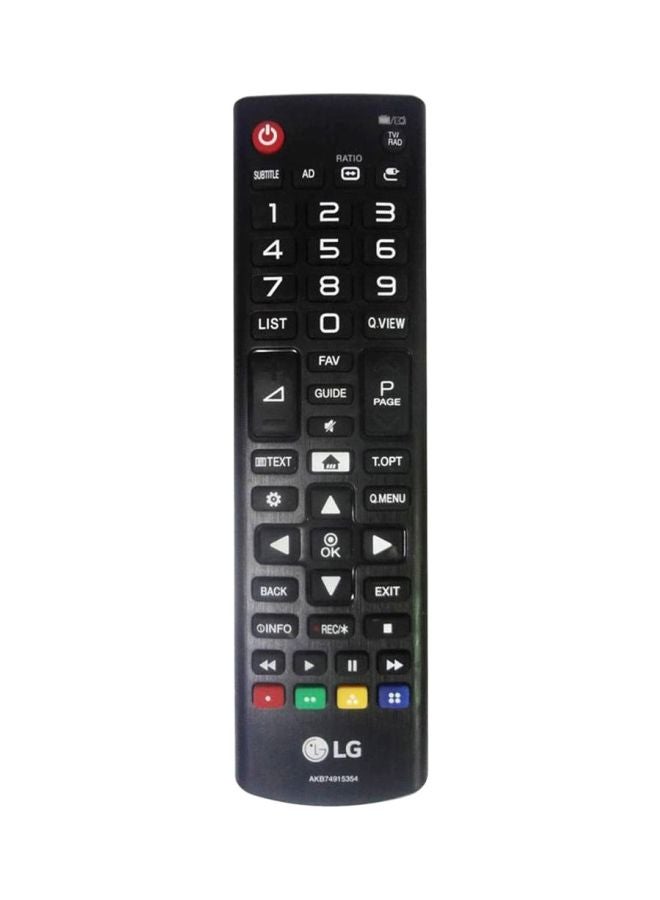 LG Remote Control For LG TV Screen Black - Image 1