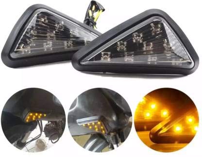 SELVIKE Front LED Indicator Light for Yamaha R15 V2, Ninja 250, CBR 250, R15, R15 (AMBER) - Image 1
