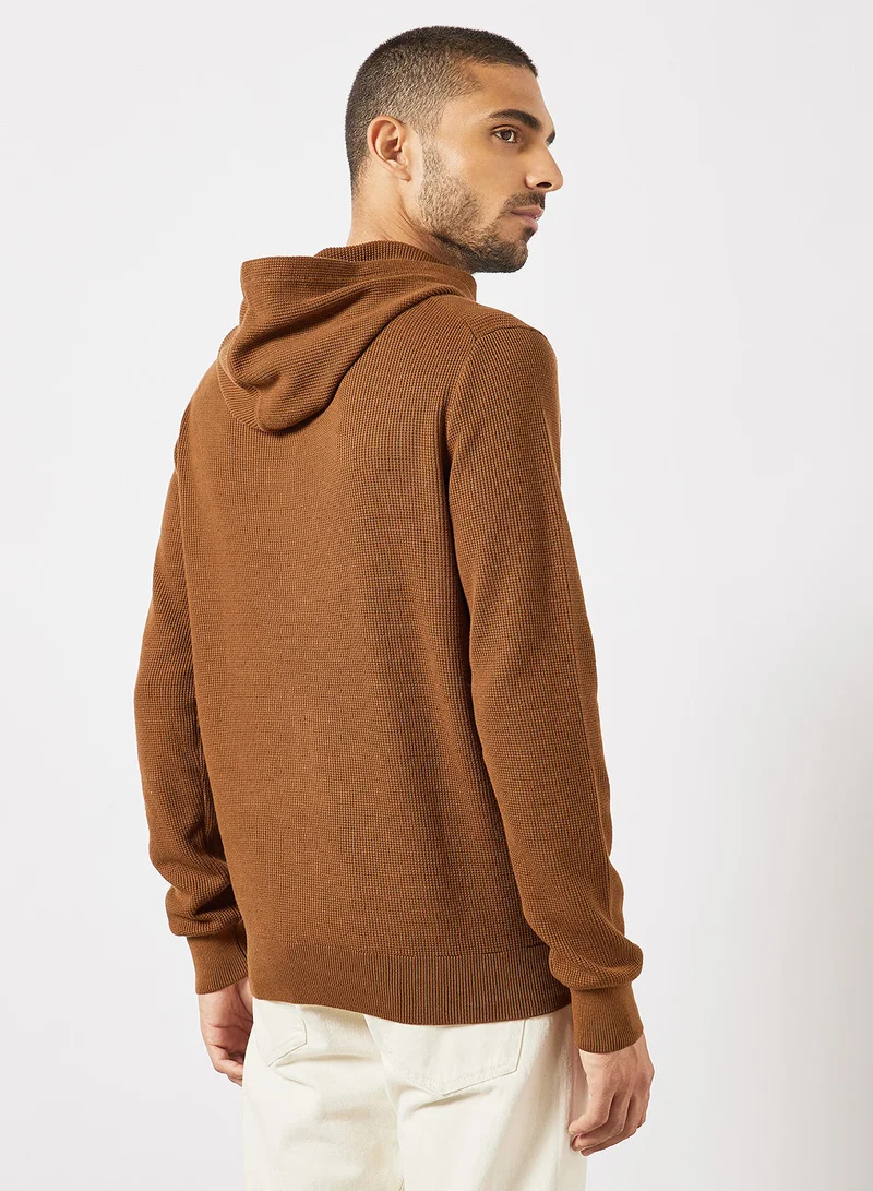 MANGO Knitted Hoodie
