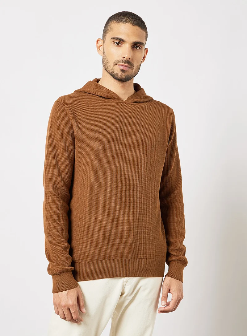 MANGO Knitted Hoodie