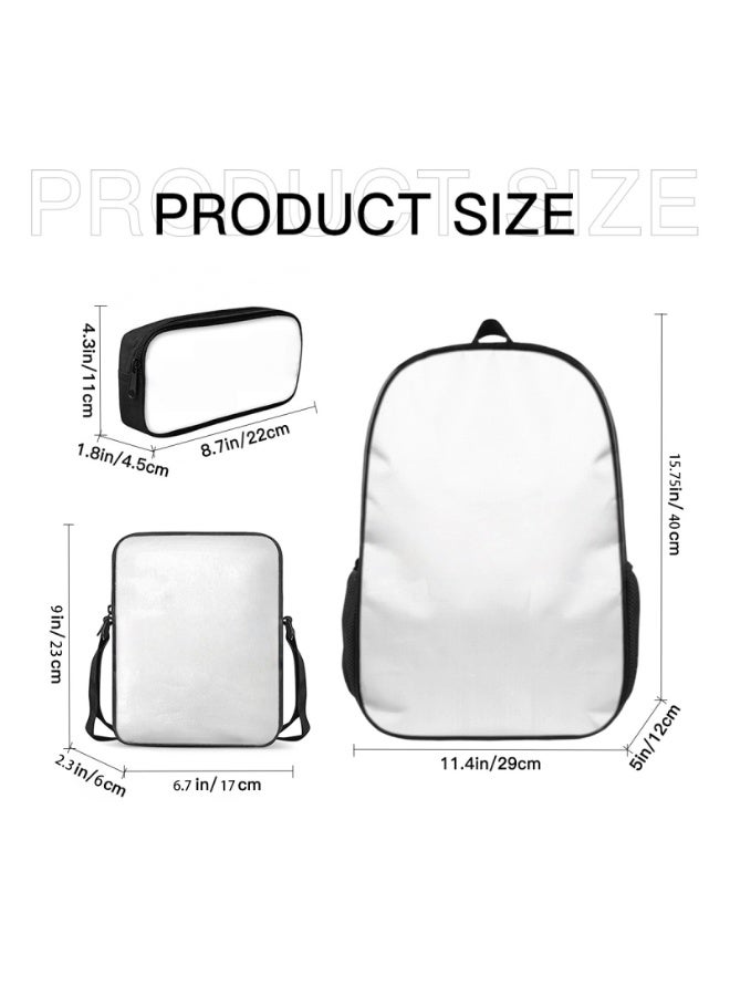 SONIC The new Sonic backpack pencil case satchel three-piece suit men and women leisure sports travel backpack student school backpack - Image 2