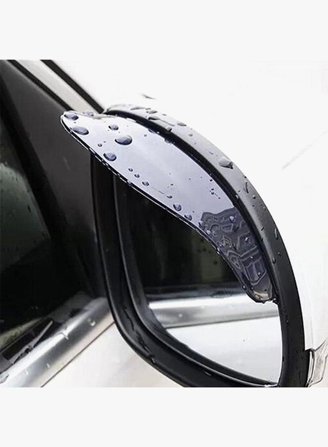 CYTHERIA 2-Piece Car Rear View Mirror Weather-strip Shield Sticker - Image 2